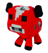 Плюшевая игрушка Майнкрафт Красная грибная корова, 18 см